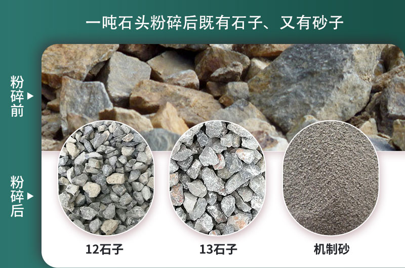 一噸石頭能出多少噸石子，石子破碎設(shè)備有哪些